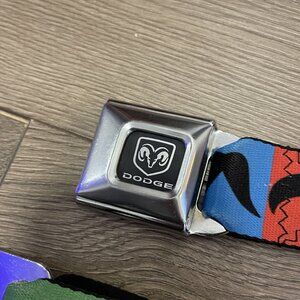 Dodge Novelty Seatbelt-Style Belt Buckle-Down Moustache